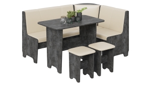 Техас Каркас кухонного уголка Тип 1 (Ателье темный) без мягких элементов