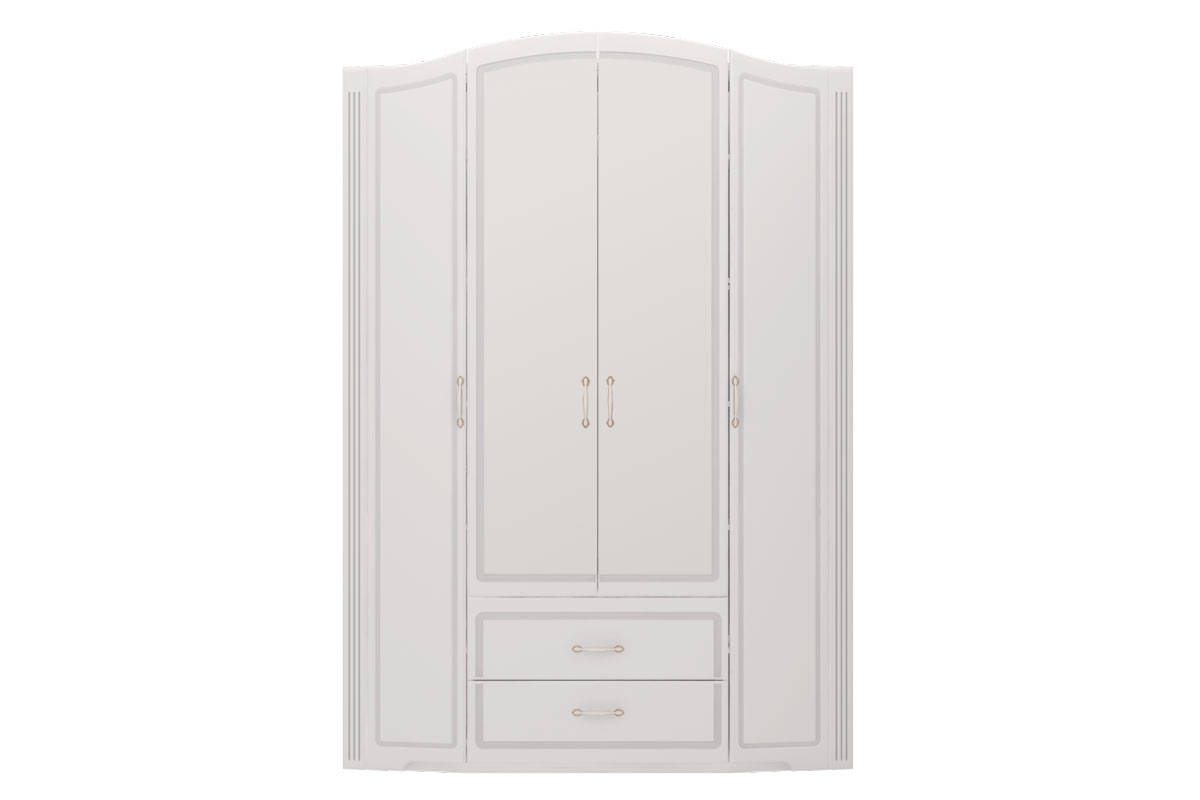 Шкаф для одежды 4-х дверный с ящиками Виктория 02