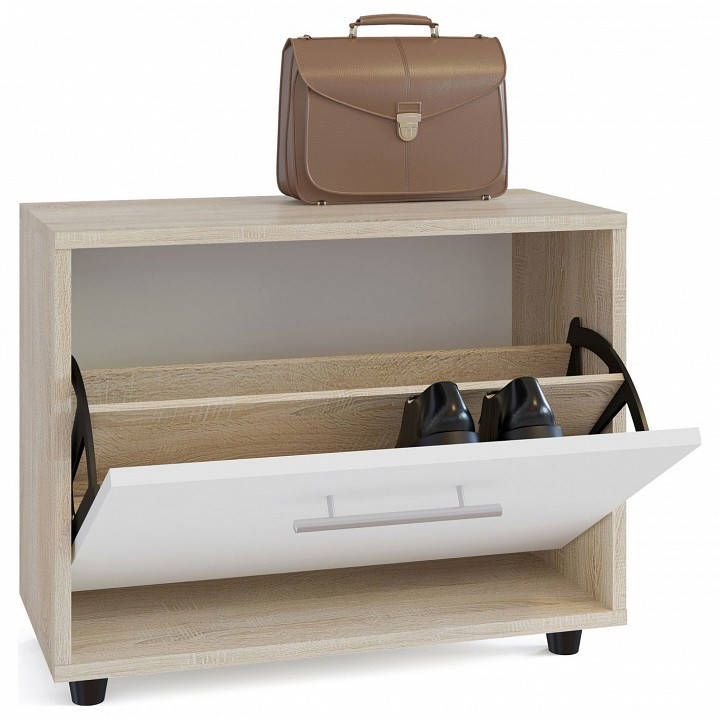 Сокол ТП-1 Тумба для обуви Сонома / Белый (распр ликвид)