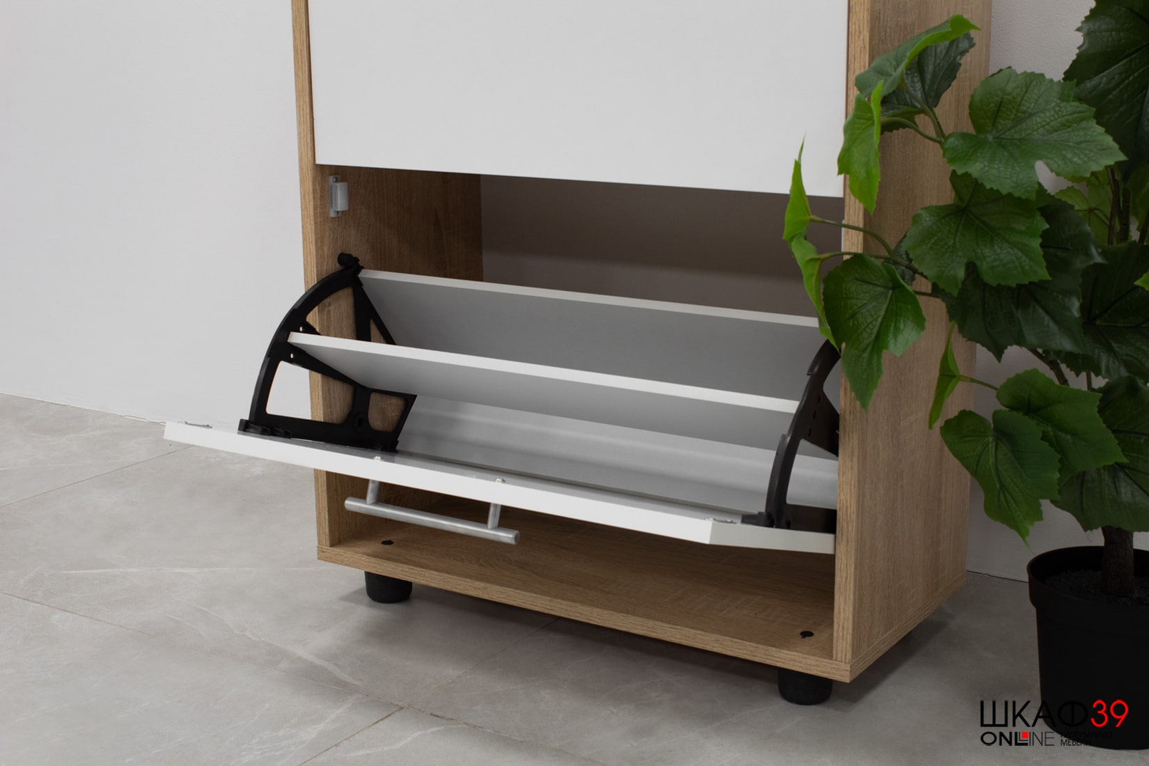 ТП-2 Обувница Сонома/Белый