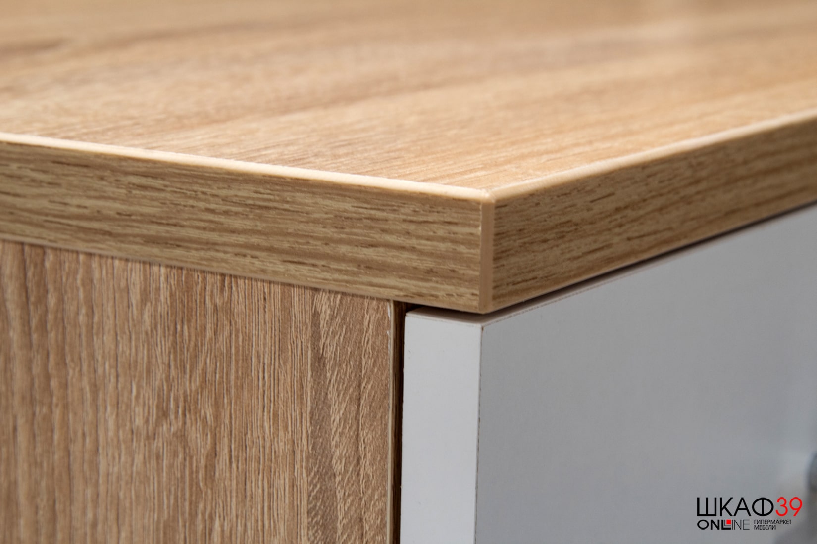 КСТ-109Л Стол компьютерный левый, сонома/белый