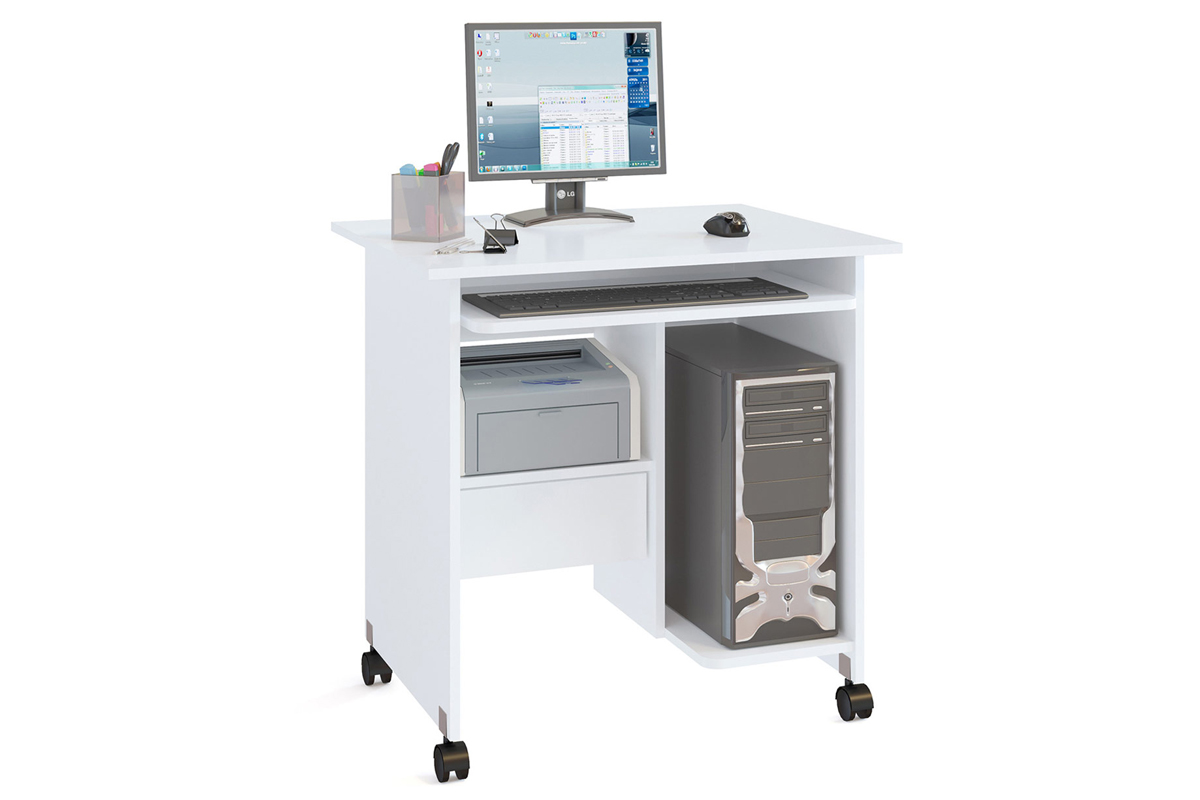 КСТ-10.1 Стол компьютерный Белый