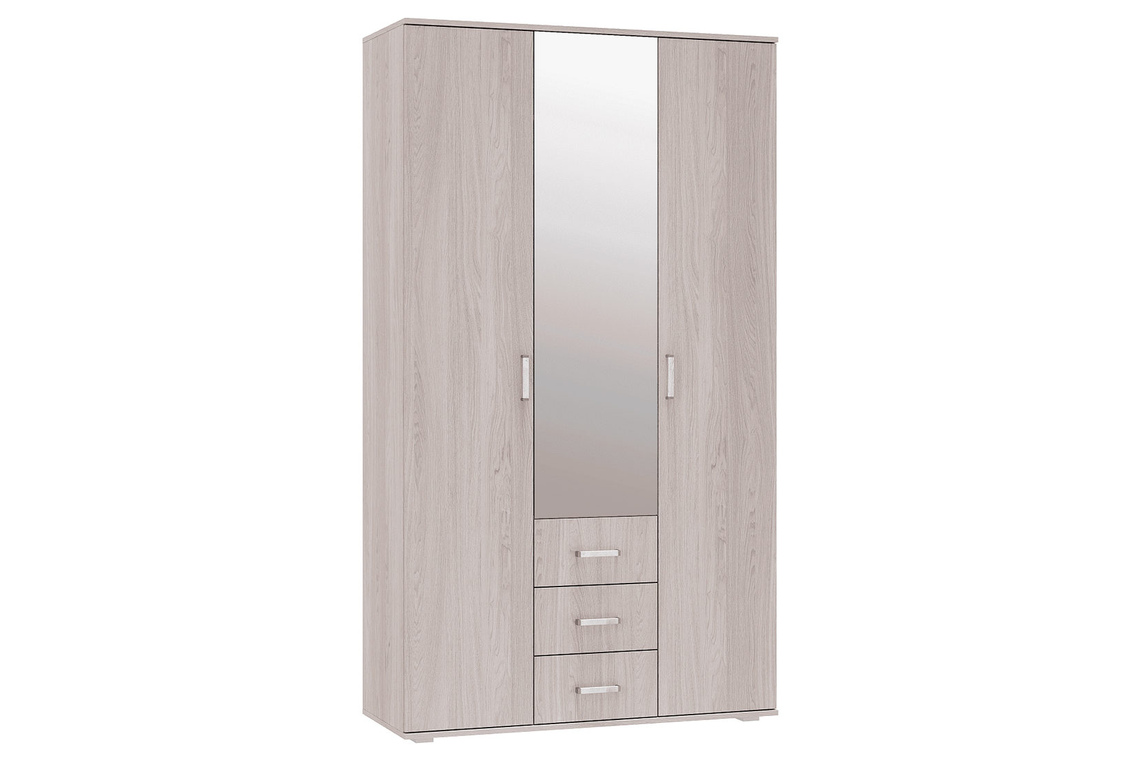 Шкаф трехдверный для одежды Белла, ясень белый