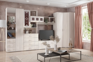 Белла Комплект 3 Стенка Ясень белый