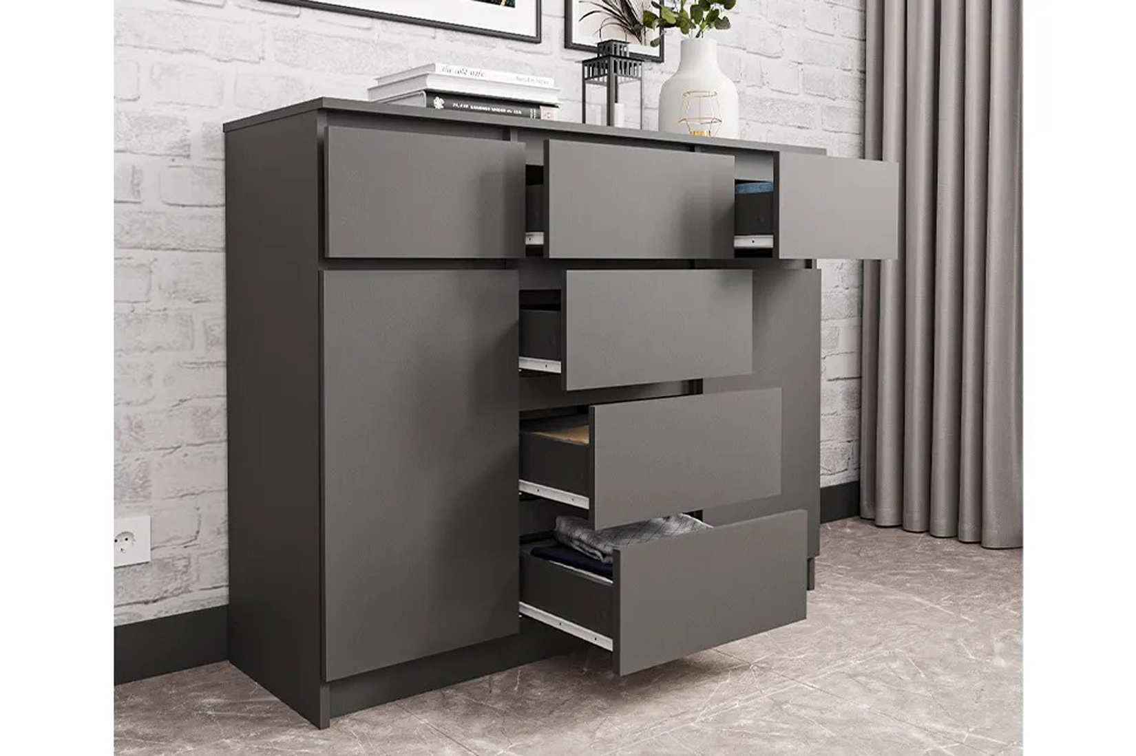 Мори 1200.4 Комод Графит