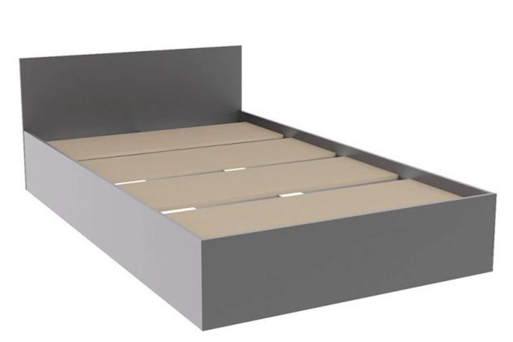 Мори КРМ 1200.1 Кровать 120х200 с ДСП настилом Графит