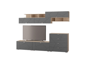 Скайлайн Гостиная 4 Дуб сонома/Графит