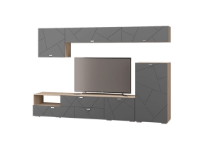 Скайлайн Гостиная 9 Дуб сонома/Графит