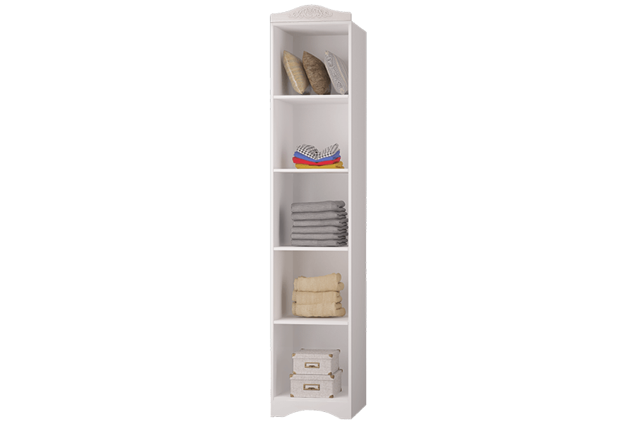 Шкаф 1 дв. для платья и белья Виола 2 Жемчуг