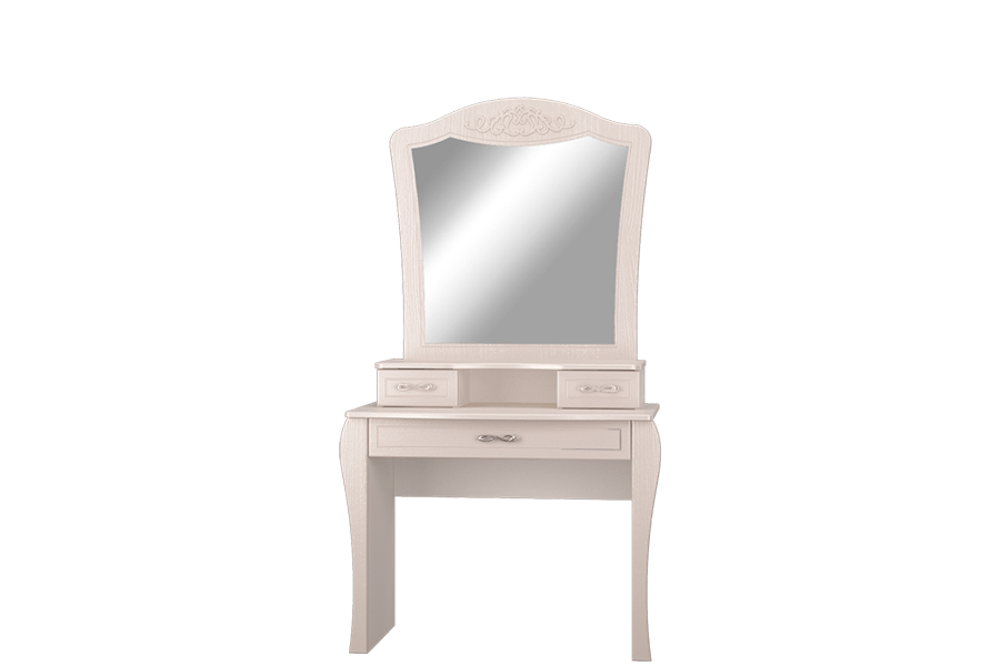 Виола 2 Столик туалетный без зеркала Белый/Ясень жемчужный