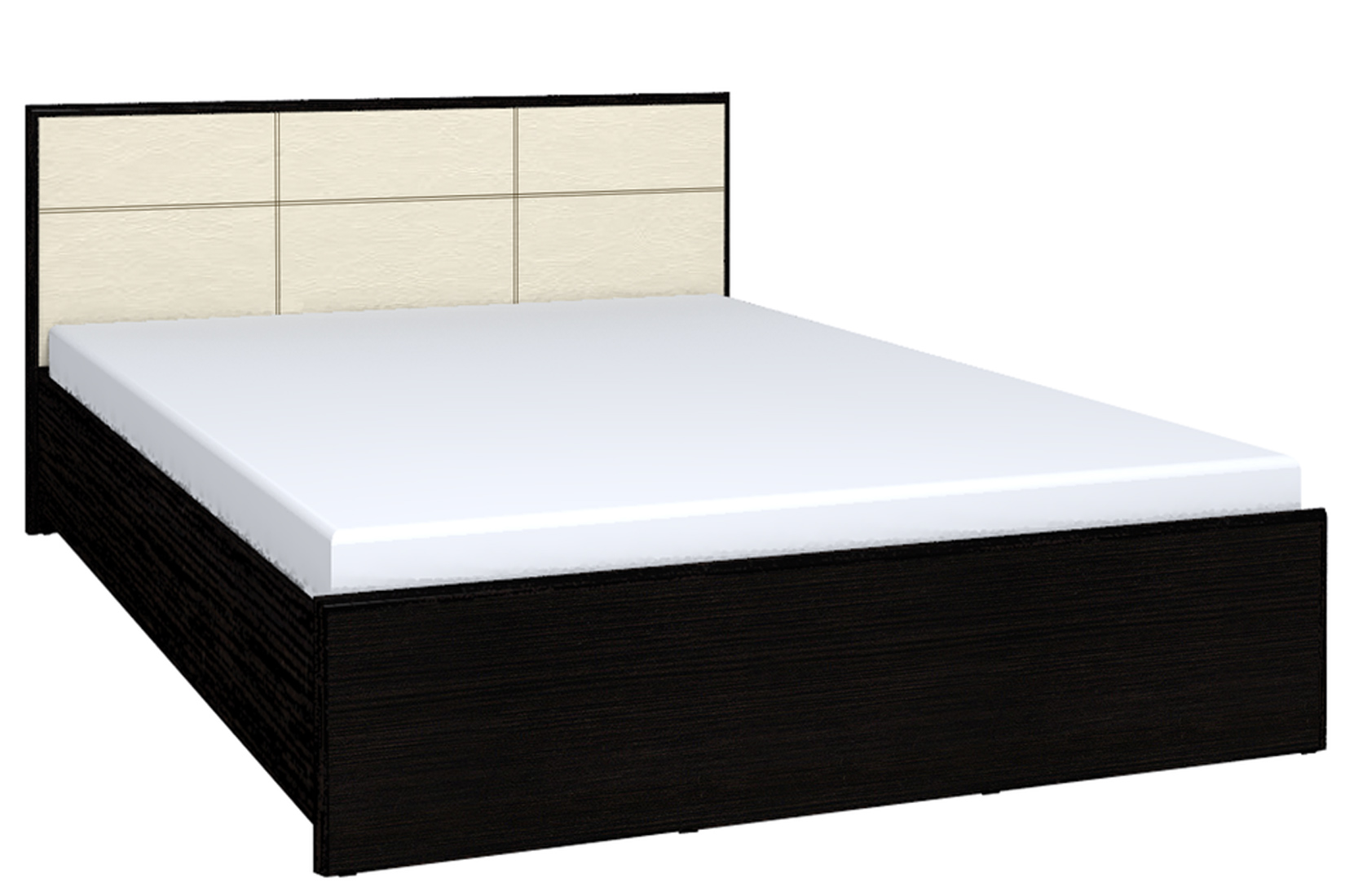 Кровать с ортопедическим основанием (металл) Амели 101 Люкс 180х200, венге