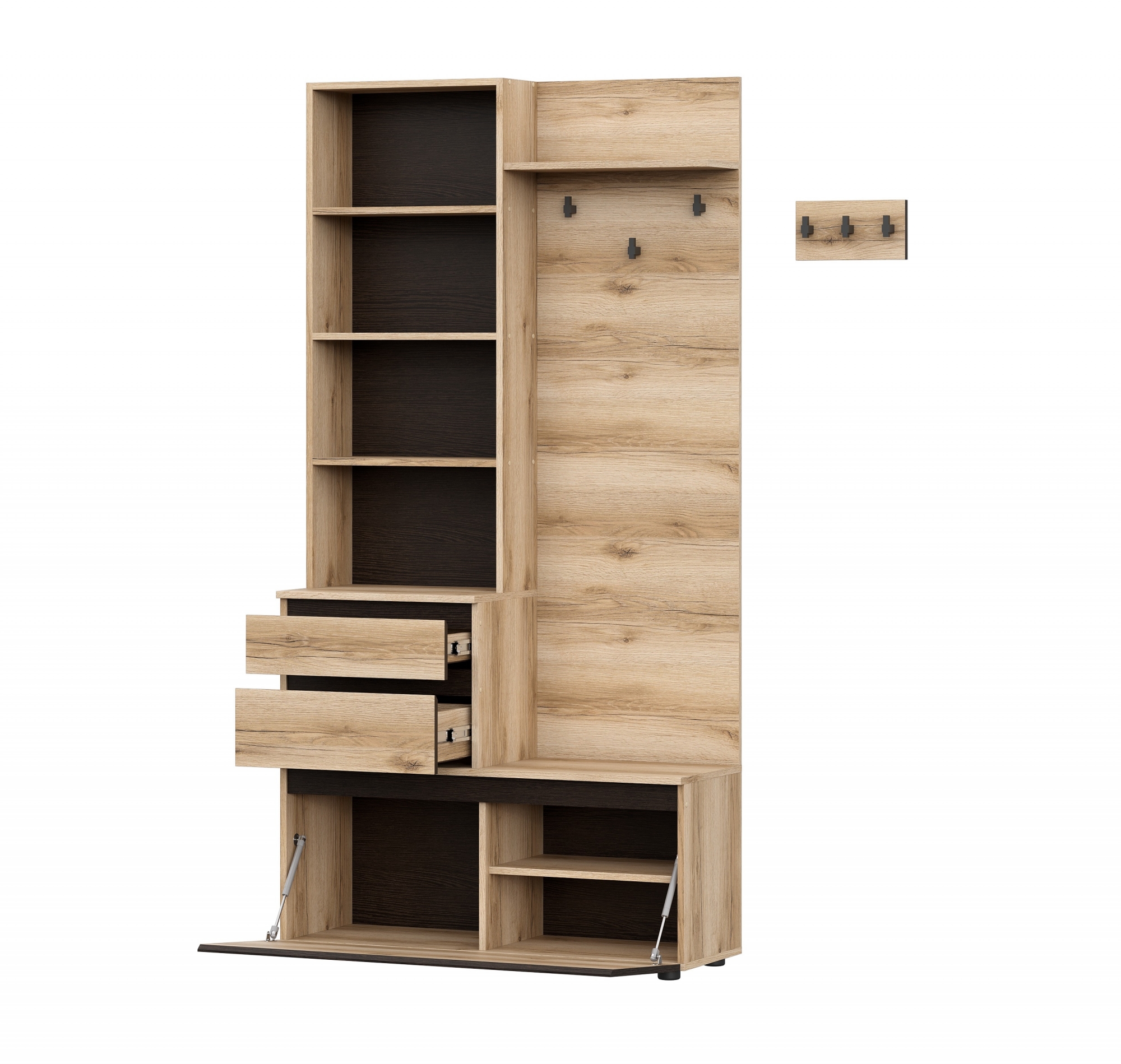 Вешалка с зеркалом Берген