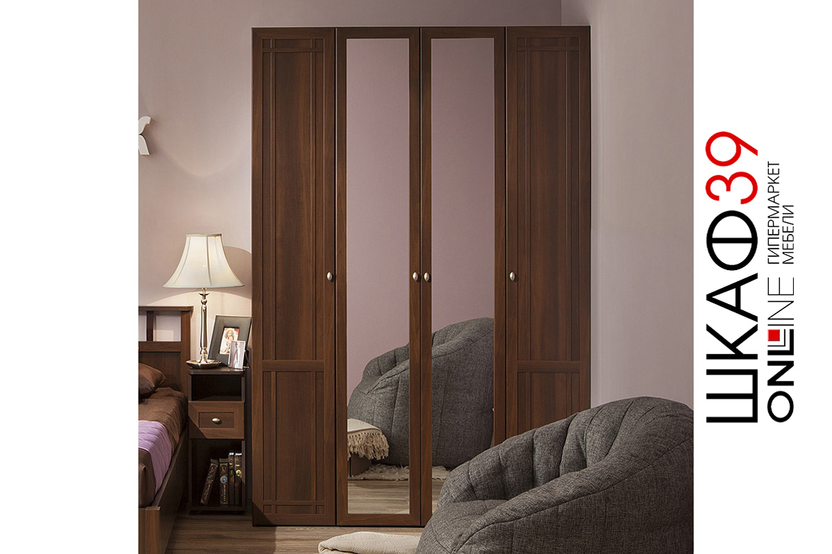 Шкаф для одежды и белья Sherlock 60, орех