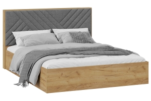 Хилтон Кровать 160х200 Тип 1 с подъемным механизмом Дуб Крафт золотой/Графит матовый