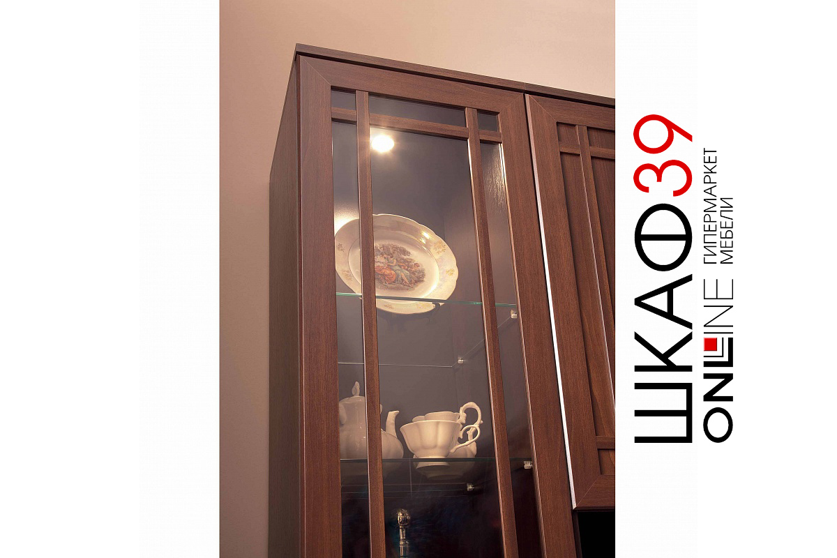 Шкаф для посуды Sherlock 131 правый, орех