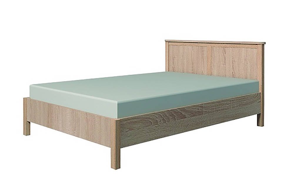 Кровать с ортопедическим основанием (металл) Sherlock 44 120х200, дуб сонома