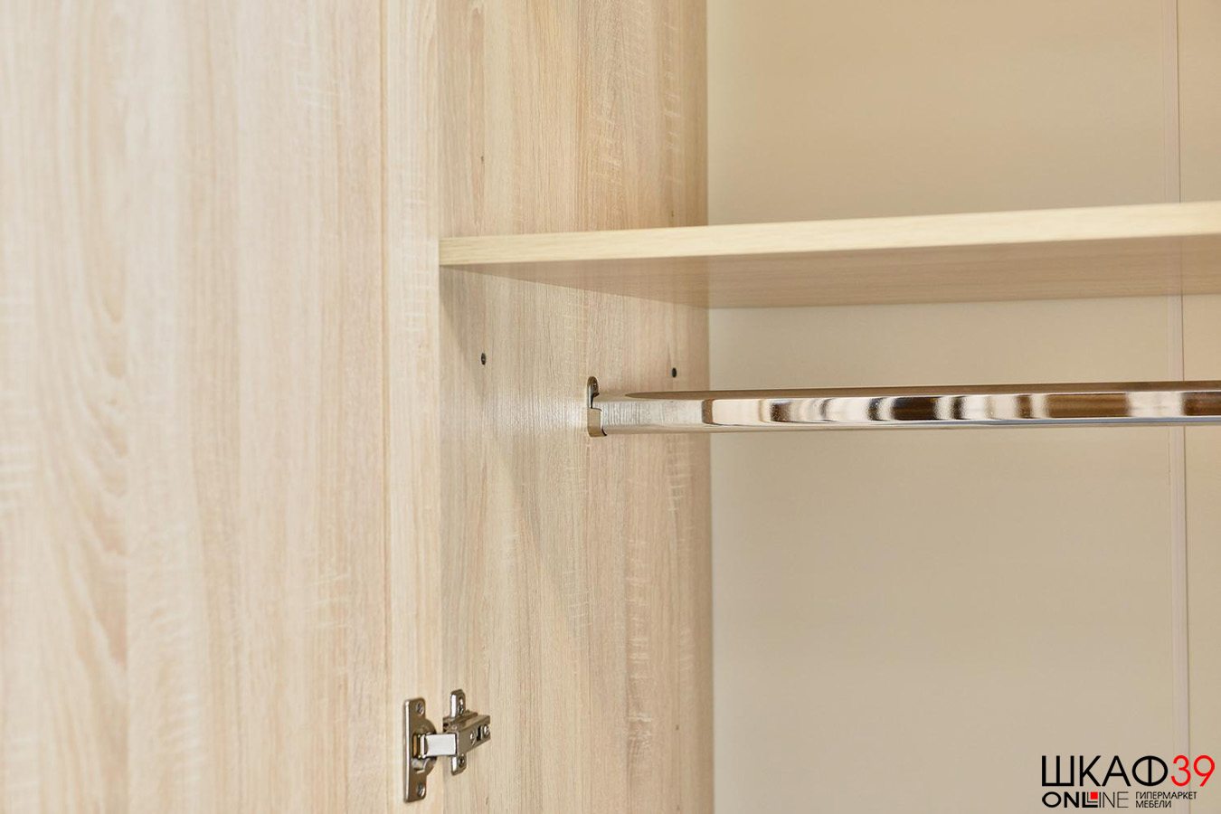 Шкаф распашной для одежды Sherlock 62, дуб сонома