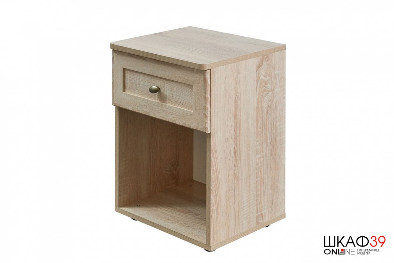 Тумба прикроватная с ящиком Sherlock 64, дуб сонома