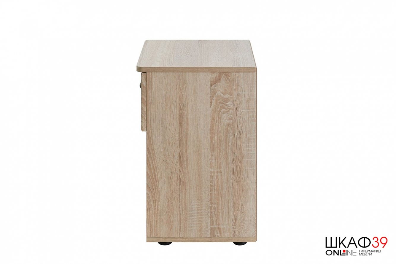 Тумба прикроватная с ящиком Sherlock 64, дуб сонома