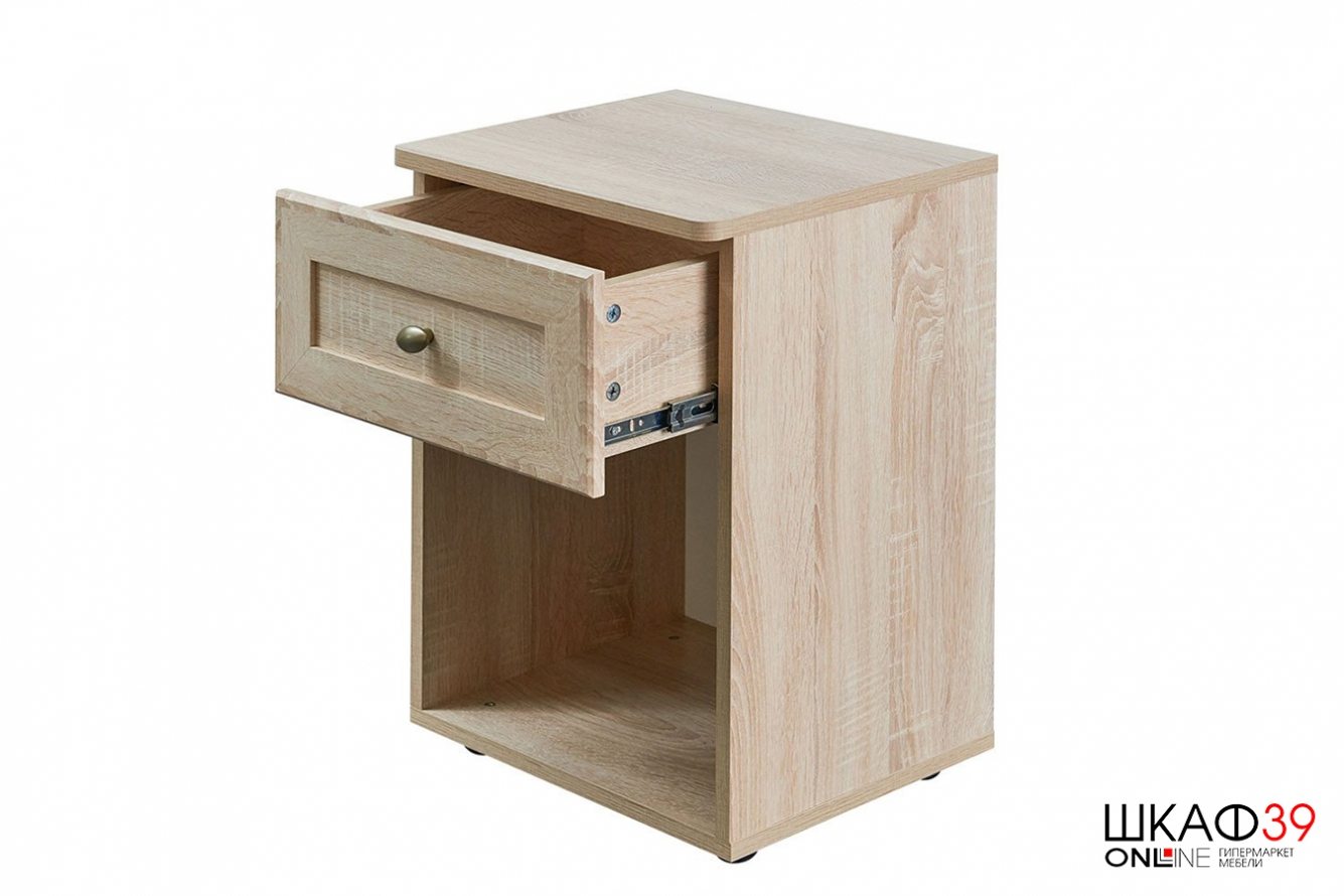 Тумба прикроватная с ящиком Sherlock 64, дуб сонома