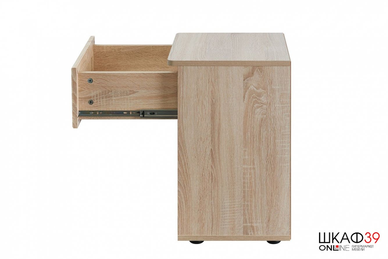 Тумба прикроватная с ящиком Sherlock 64, дуб сонома