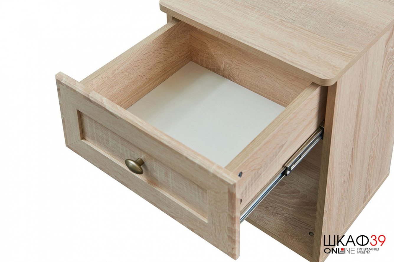 Тумба прикроватная с ящиком Sherlock 64, дуб сонома