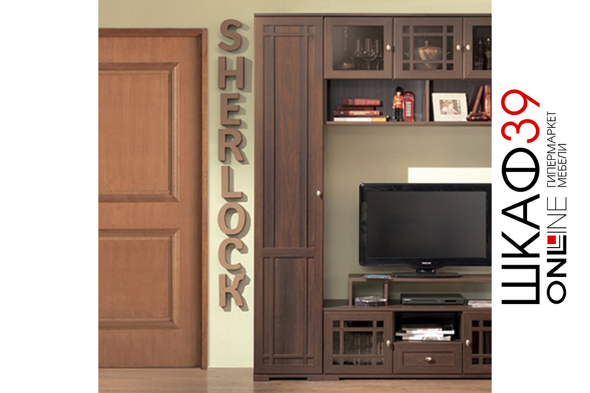 Шкаф для белья Sherlock 8 левый, орех