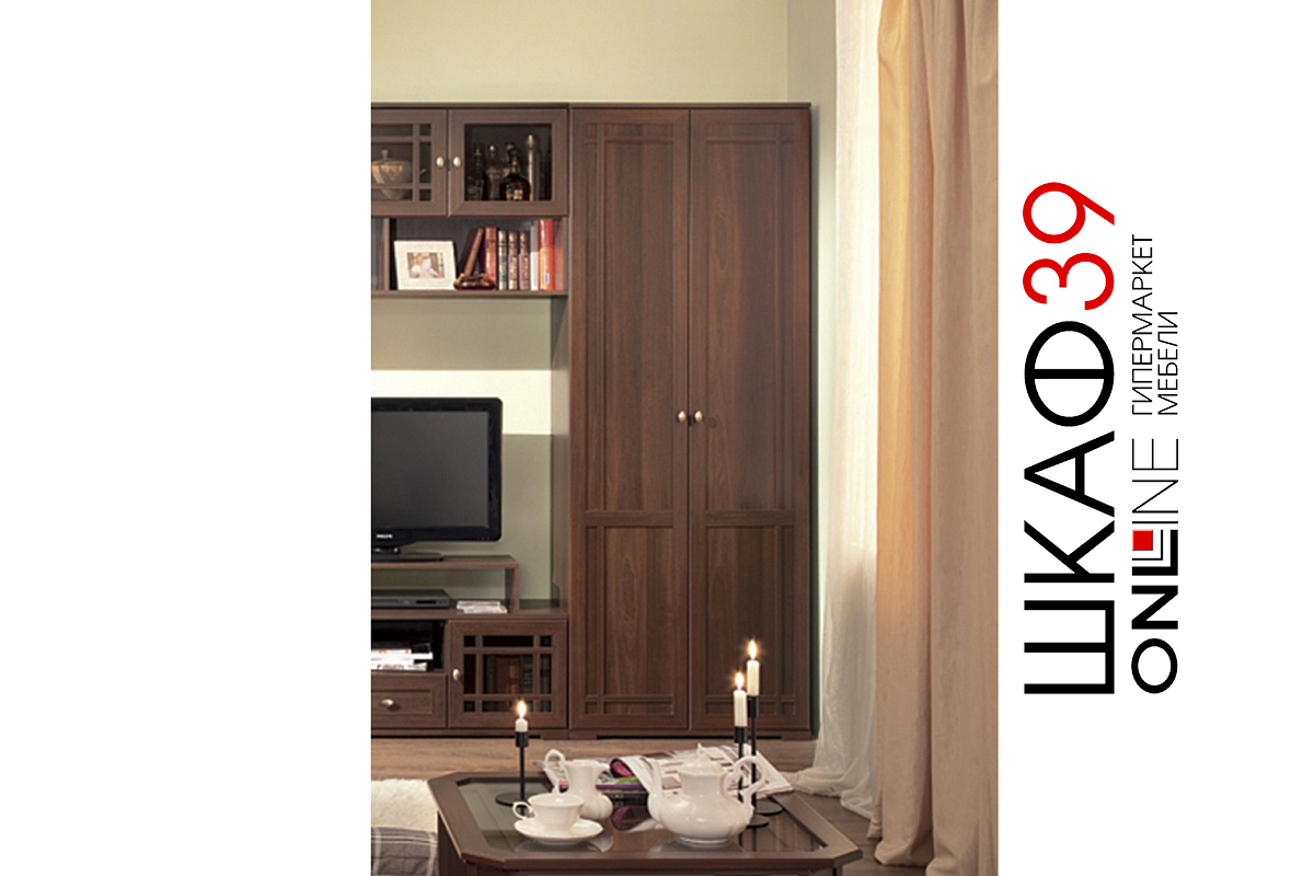 Шкаф двухдверный для одежды Sherlock 11, орех