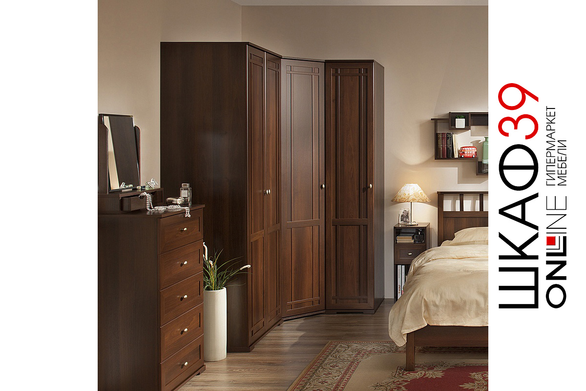 Шкаф двухдверный для одежды Sherlock 12, орех