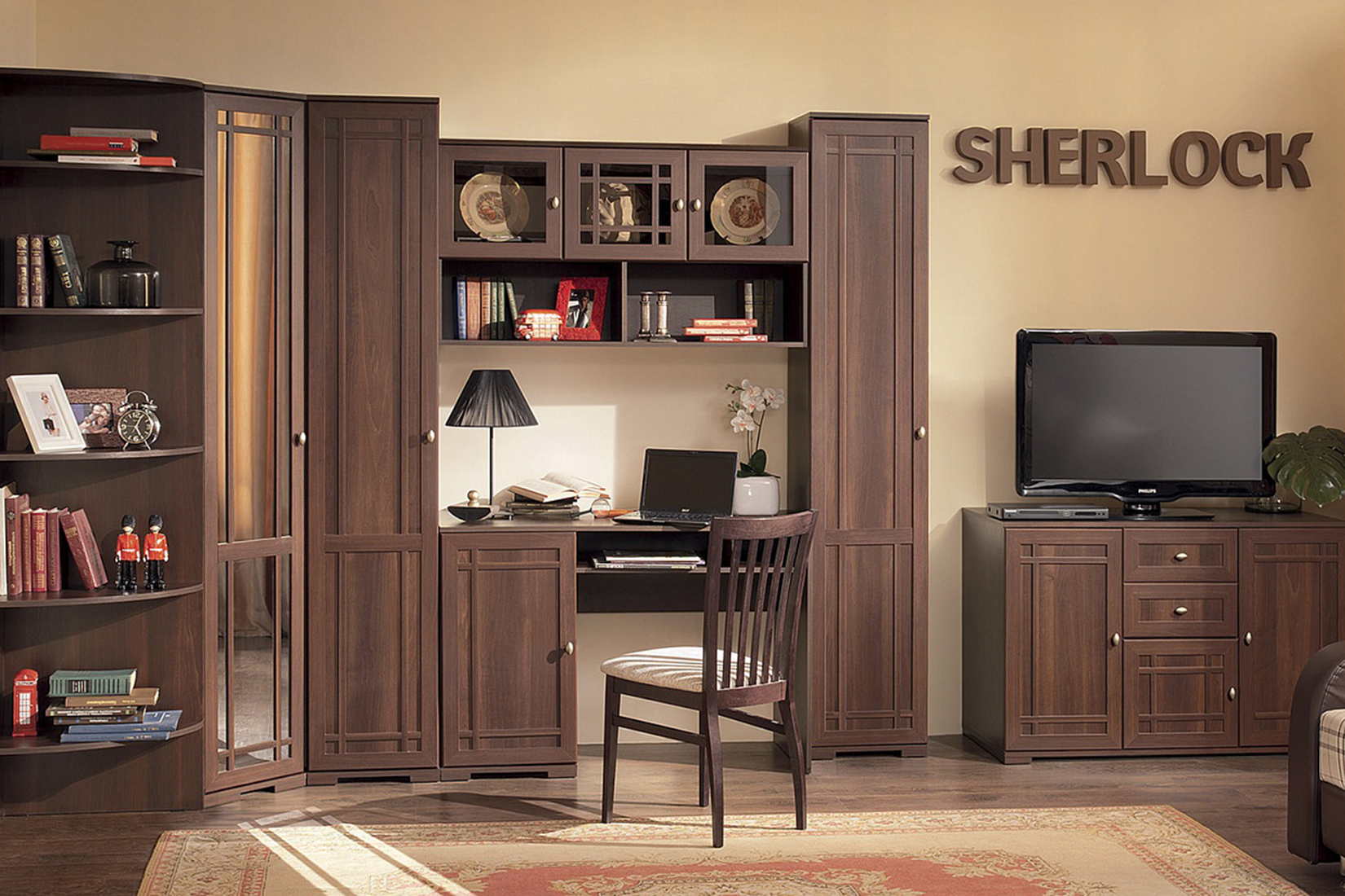 Гостиная Sherlock. Комплект 1, орех