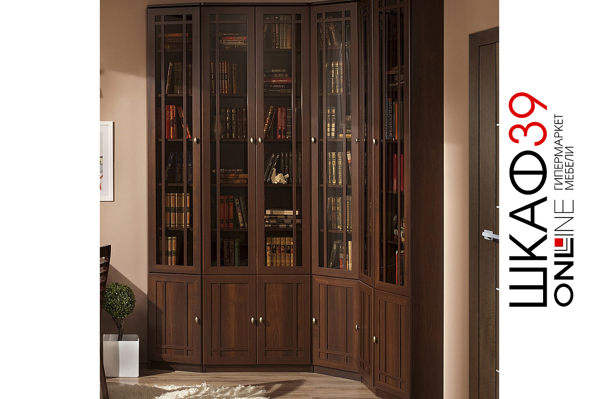 Шкаф книжный Sherlock 33, орех