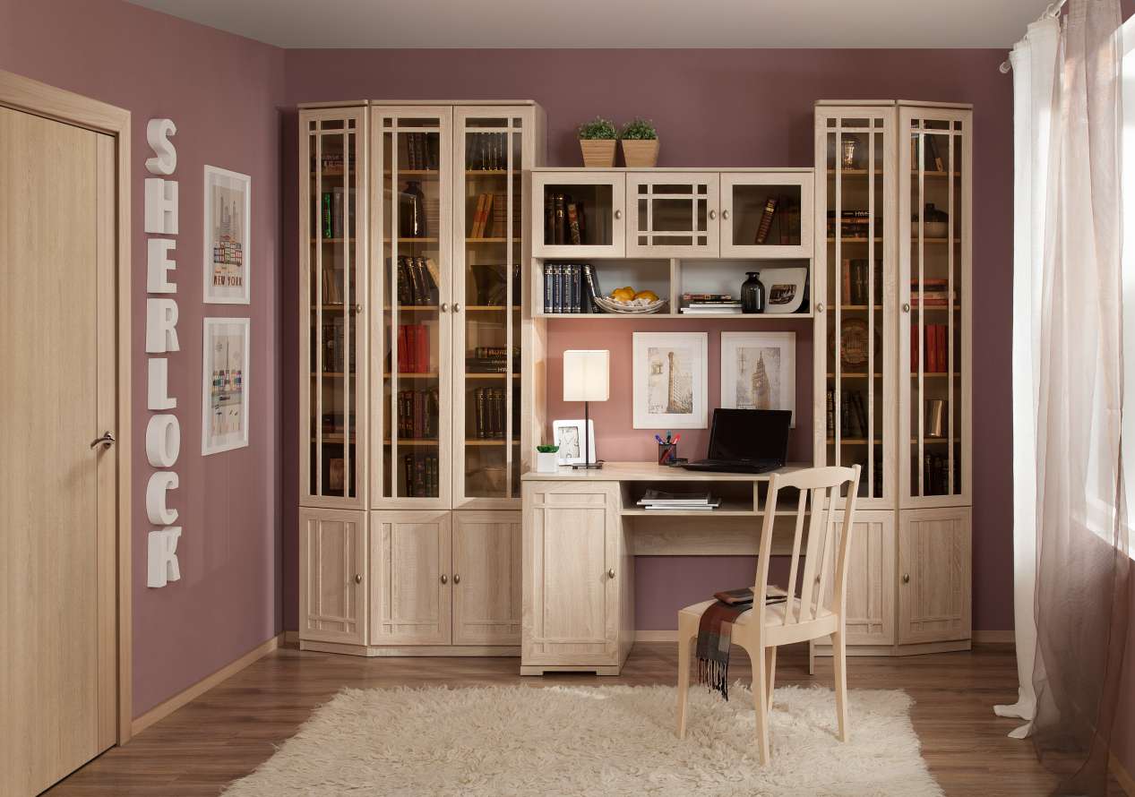 Библиотека Sherlock. Комплект 1, дуб сонома