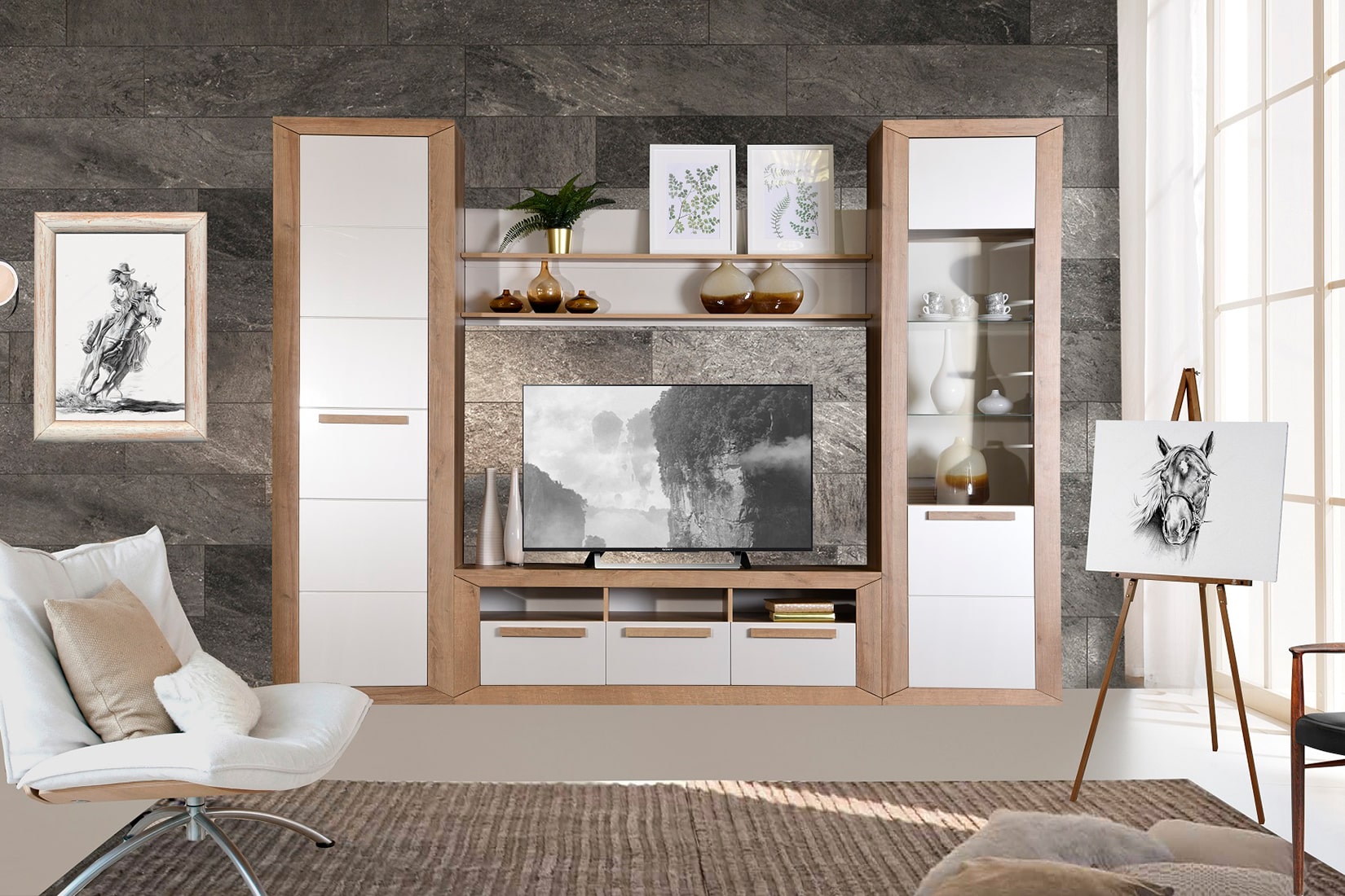 Гостиная в современном стиле Бостон. Комплект 2