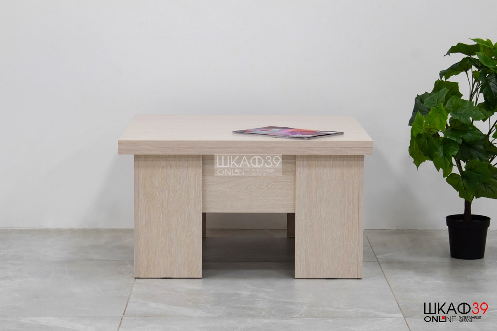 Стол кухонный трансформер, дуб атланта