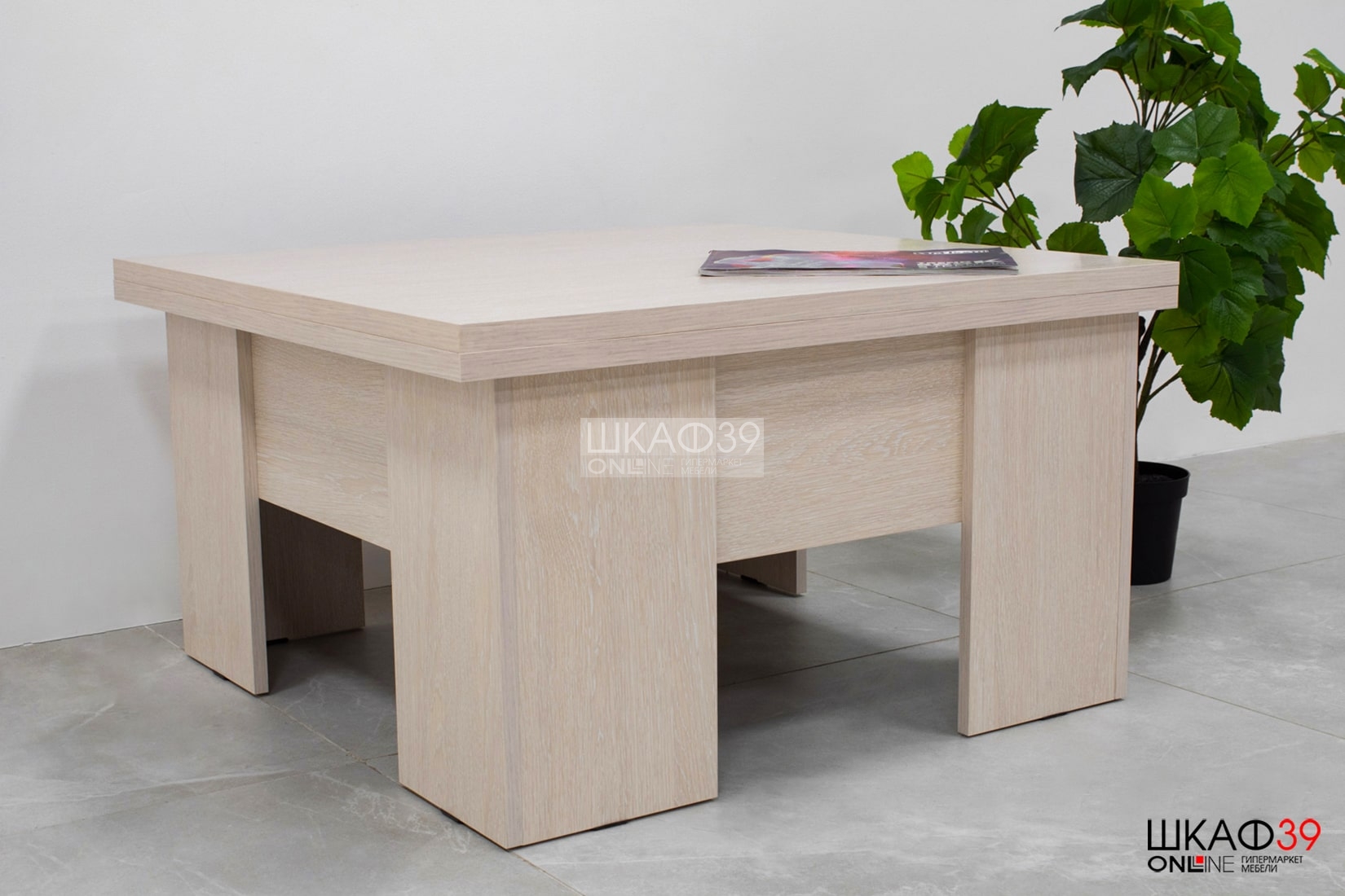 Стол кухонный трансформер, дуб атланта