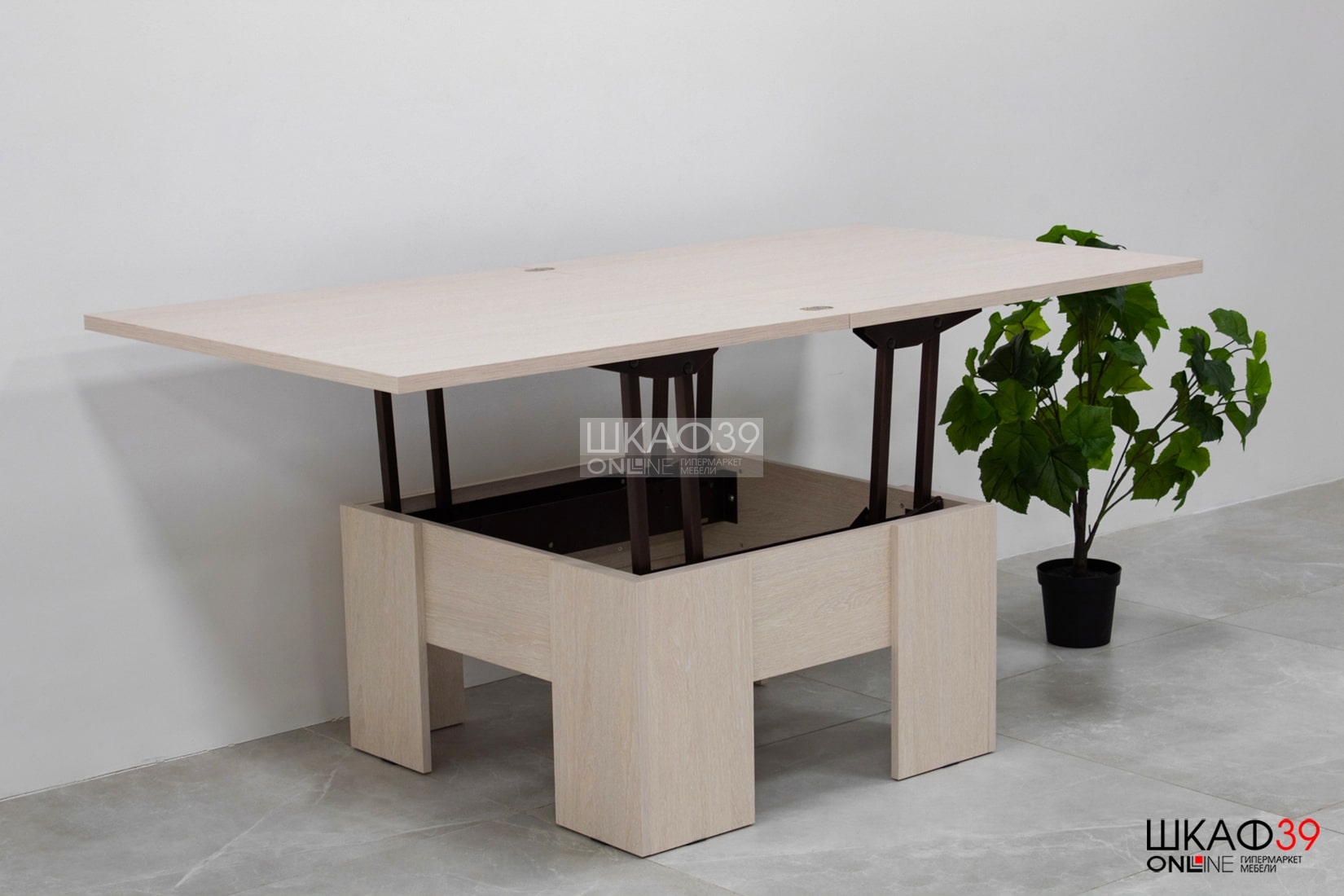 Стол кухонный трансформер, дуб атланта