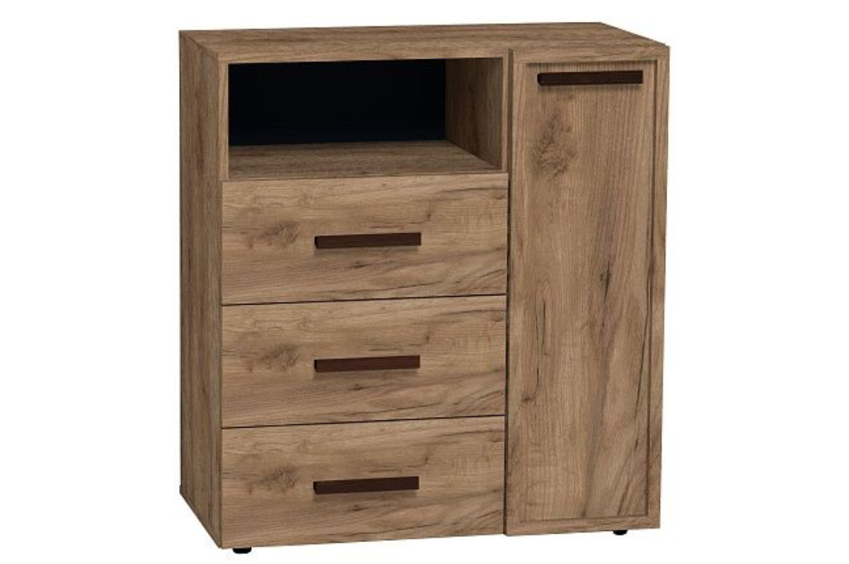 Тумба для обуви высокая Nature 89, дуб табачный