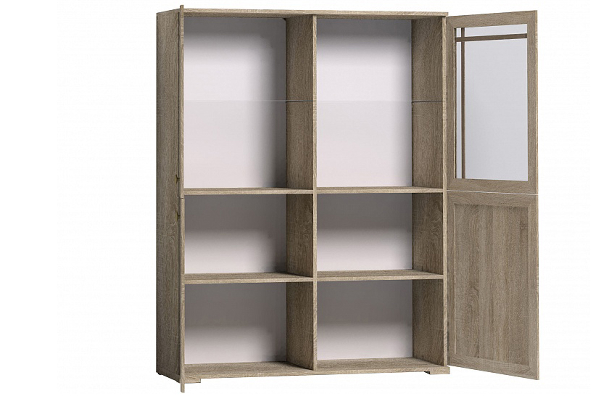 Шкаф-витрина Sherlock 22, дуб сонома