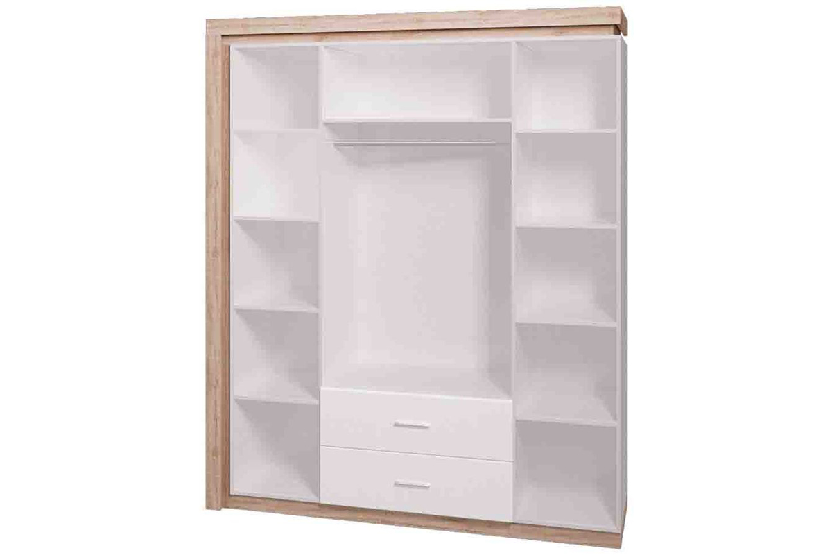 16 Шкаф 4-х дверный с зеркалом Люмен