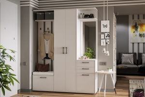 Прихожая «Витра» №3 Белый ясень/Белый