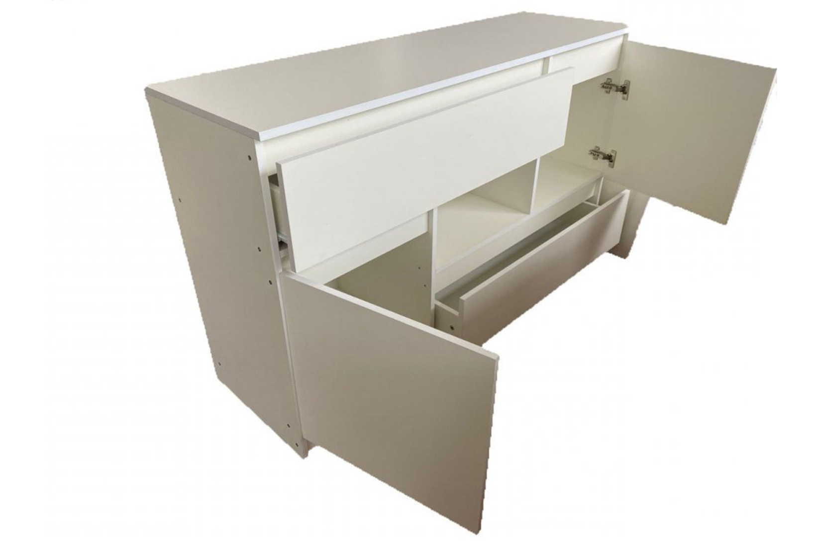 Сура 1400 Комод (2 ящ. 2 ств) Белый