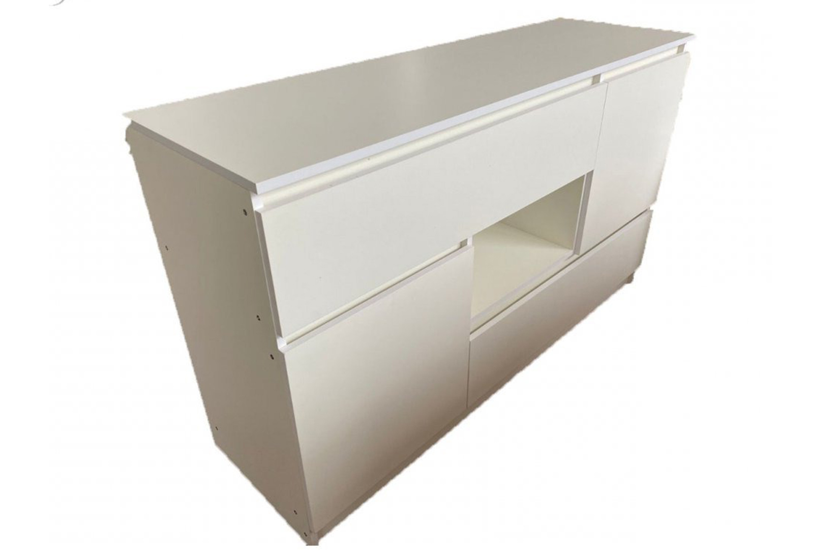 Сура 1400 Комод (2 ящ. 2 ств) Белый