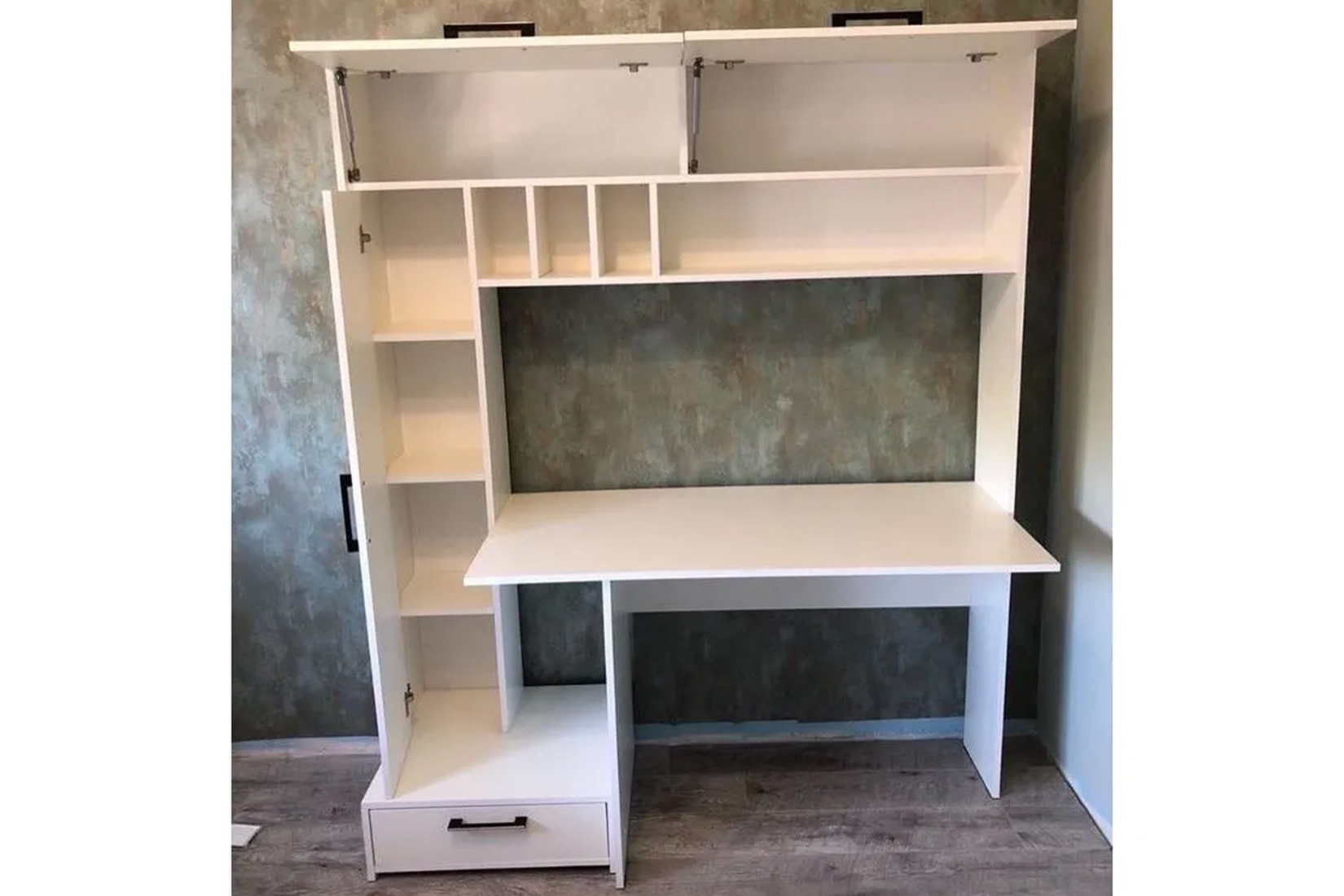 Крафт Стол письменный с надстройкой Белый