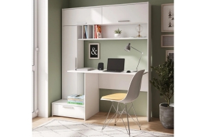 Крафт Стол письменный с надстройкой Белый