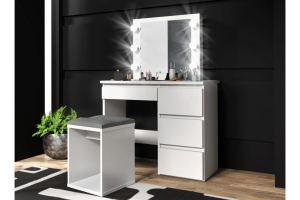 Сура Стол косметический с подсветкой Белый