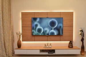 Сити-12 Тумба ТВ 2.0 подвесная Дуб сонома/Белый