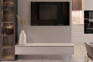 Сити-7 Тумба 1.5 ТВ подвесная Белый