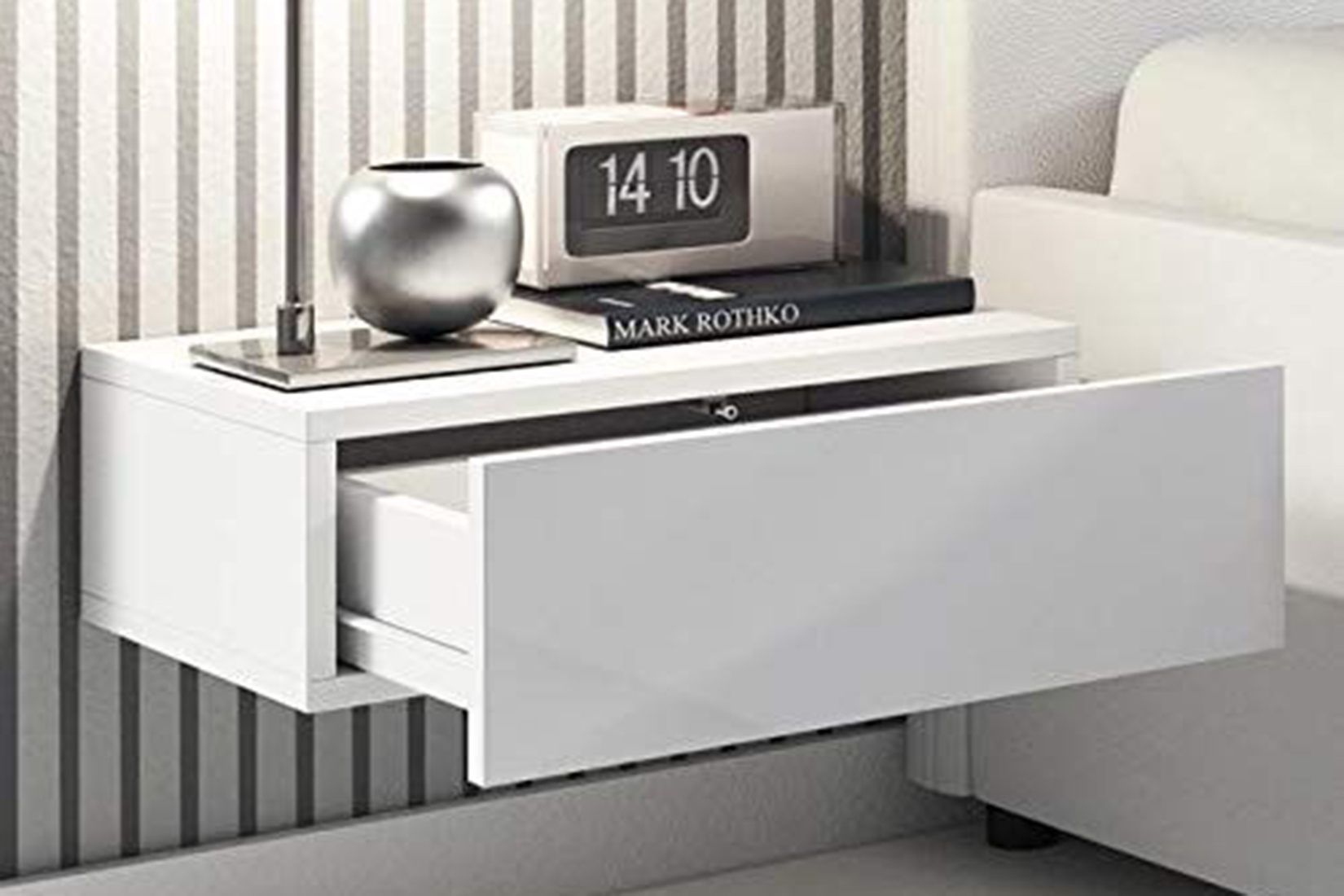 Сура Тумба прикроватная подвесная тумба Белый