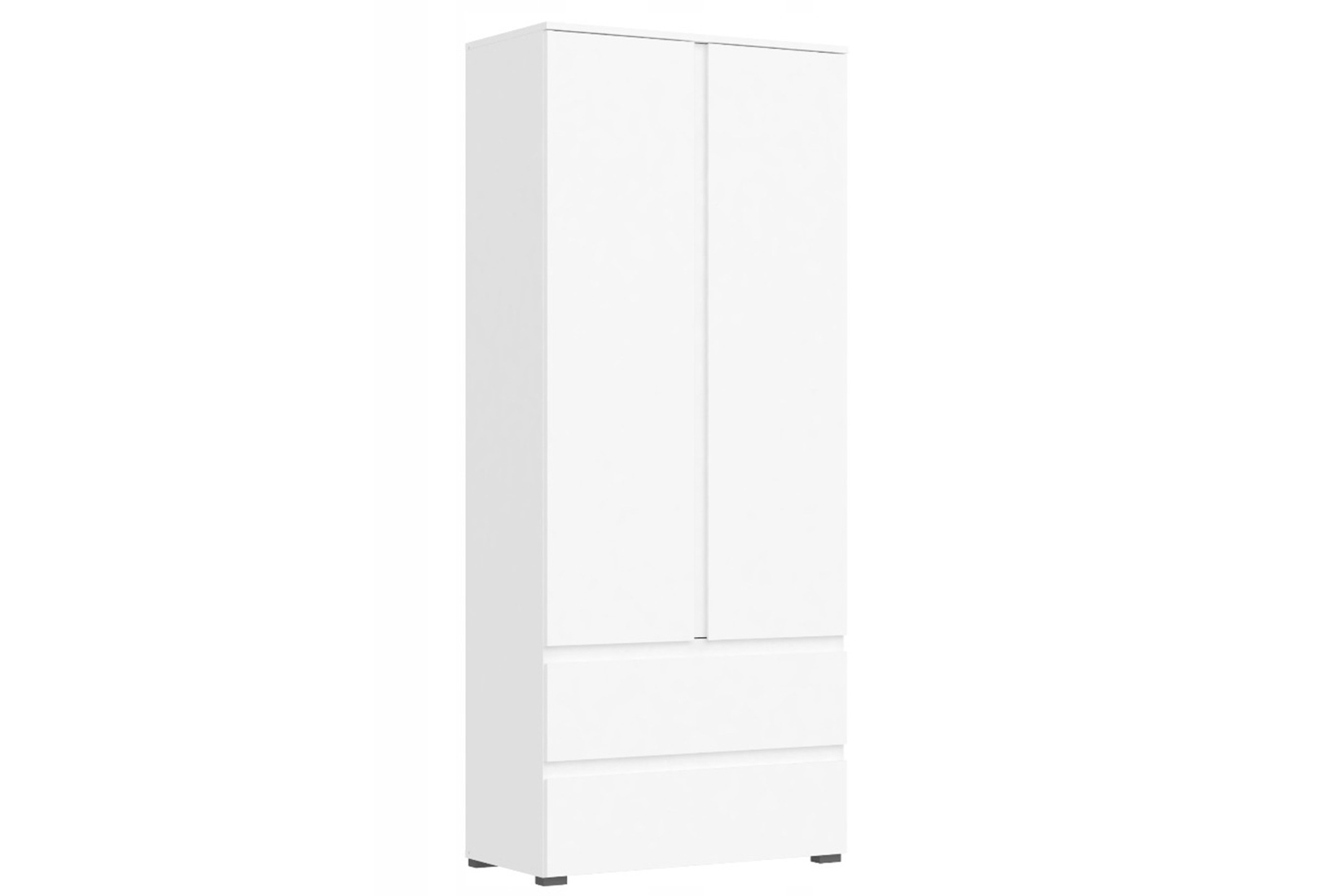 Сура Шкаф 2-х дв. 2 ящ. бельевой Белый