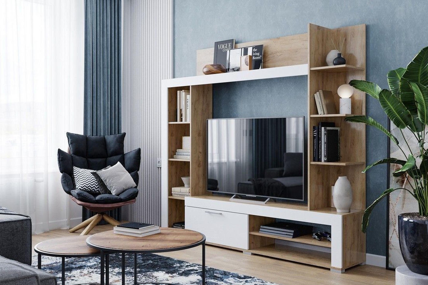 Васанта Стенка Крафт золотой/Сноу